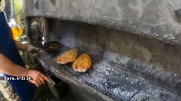 ماهی کباب در منطقه زیبای سپیدان